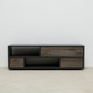Beton-Sideboard mit Schubladen (Eiche und Altholz-Front) "Pure Wood Box"