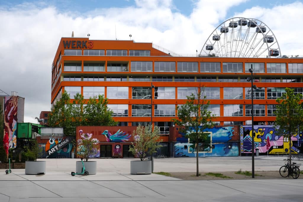 architektur im werksviertel in münchen
