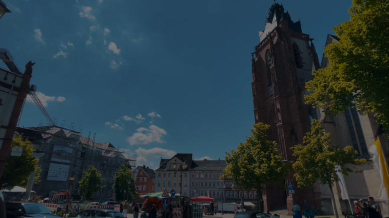 blick auf den domplatz wetzlar
